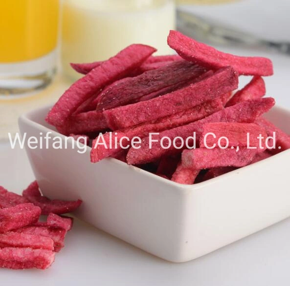 Healthy Food Vacuum Fried Red-Core Radish Stick New Product