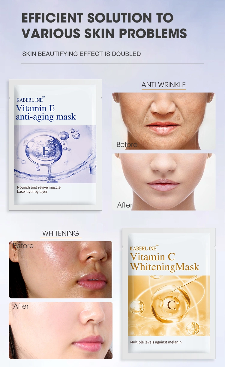 Manufacturer OEM ODM Custom Anti-Aging Face Care Mask Korean Organic Moisturizer Whitening Mascarillasl Facial Masks