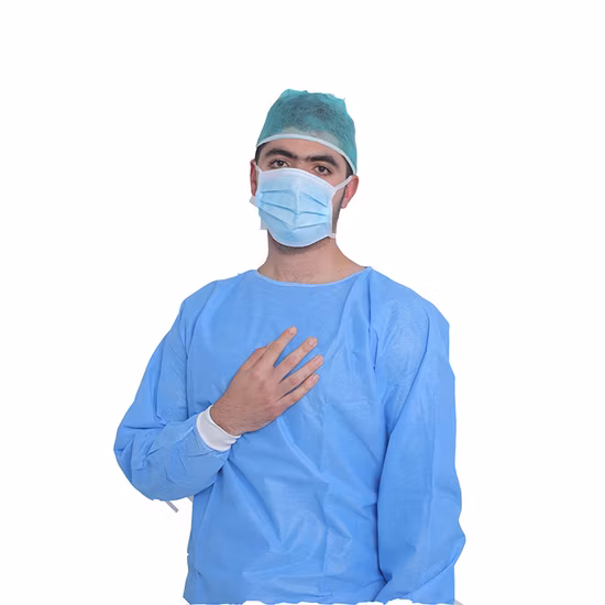 Robe chirurgicale stérile antistatique d'isolement de théâtre de SMS d'hôpital jetable - norme